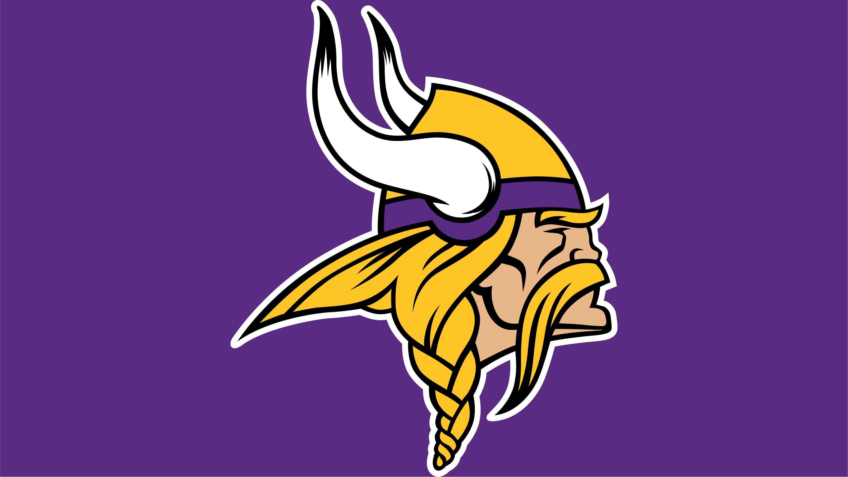 NFL Minnesota Vikings Logo Over Name Embossed TriFold Leather