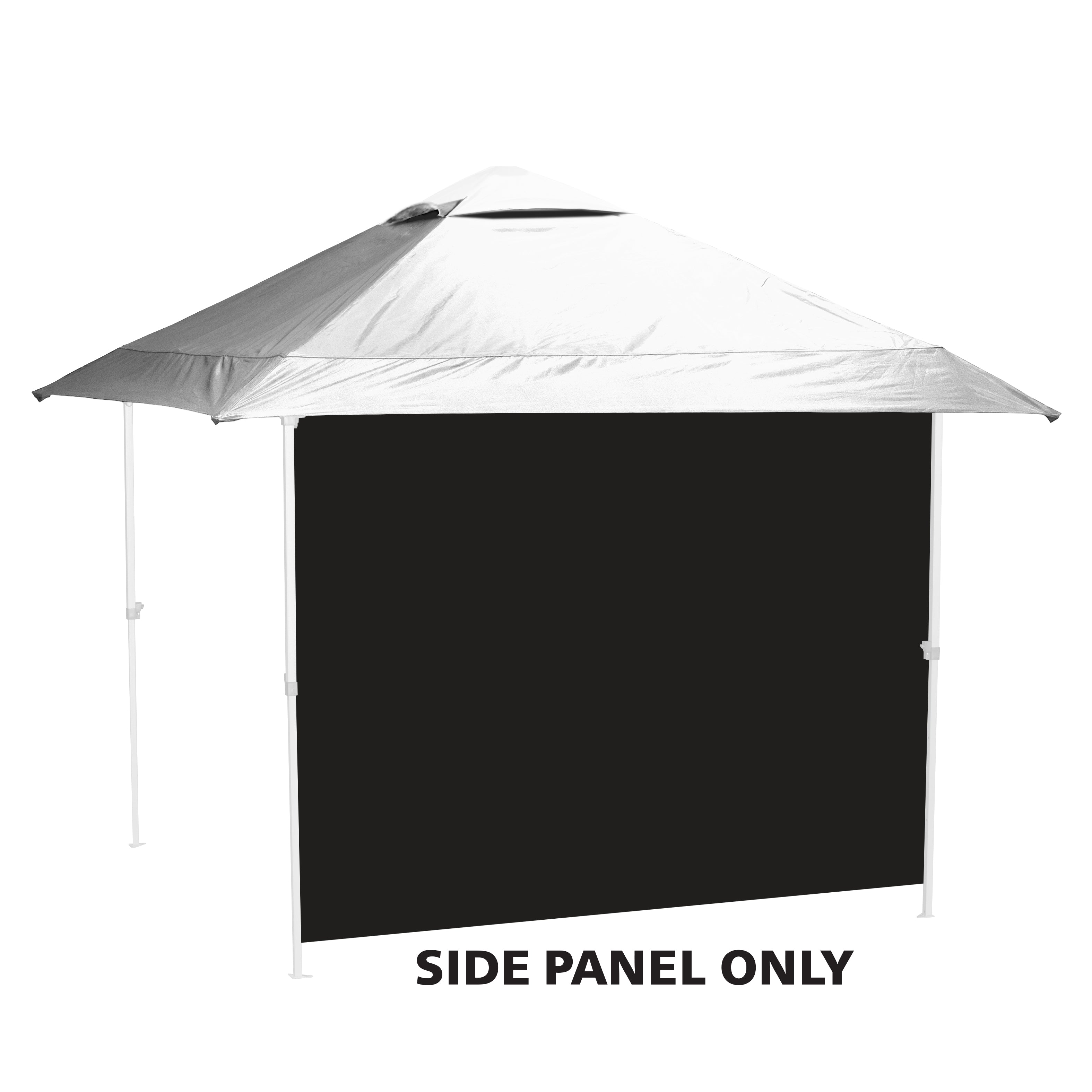 tent panels Logo Brands 001-48-BLACK Plain Side Panel