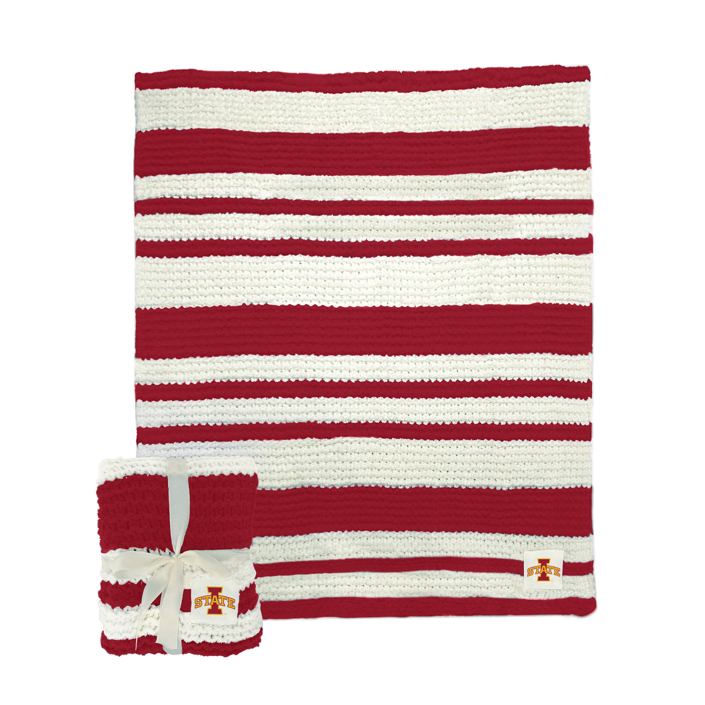 Iowa State Cable Knit Throw 50x60