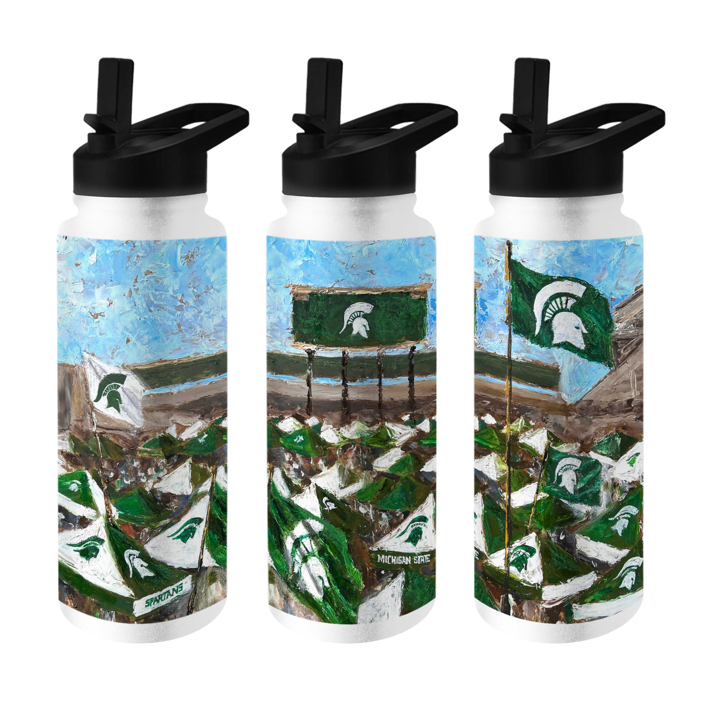 Michigan State 34oz Collector Quencher Bottle