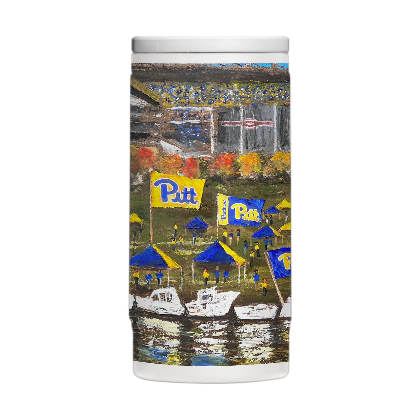 Pittsburgh 12oz Collector Powdercoat SlimCan Coolie
