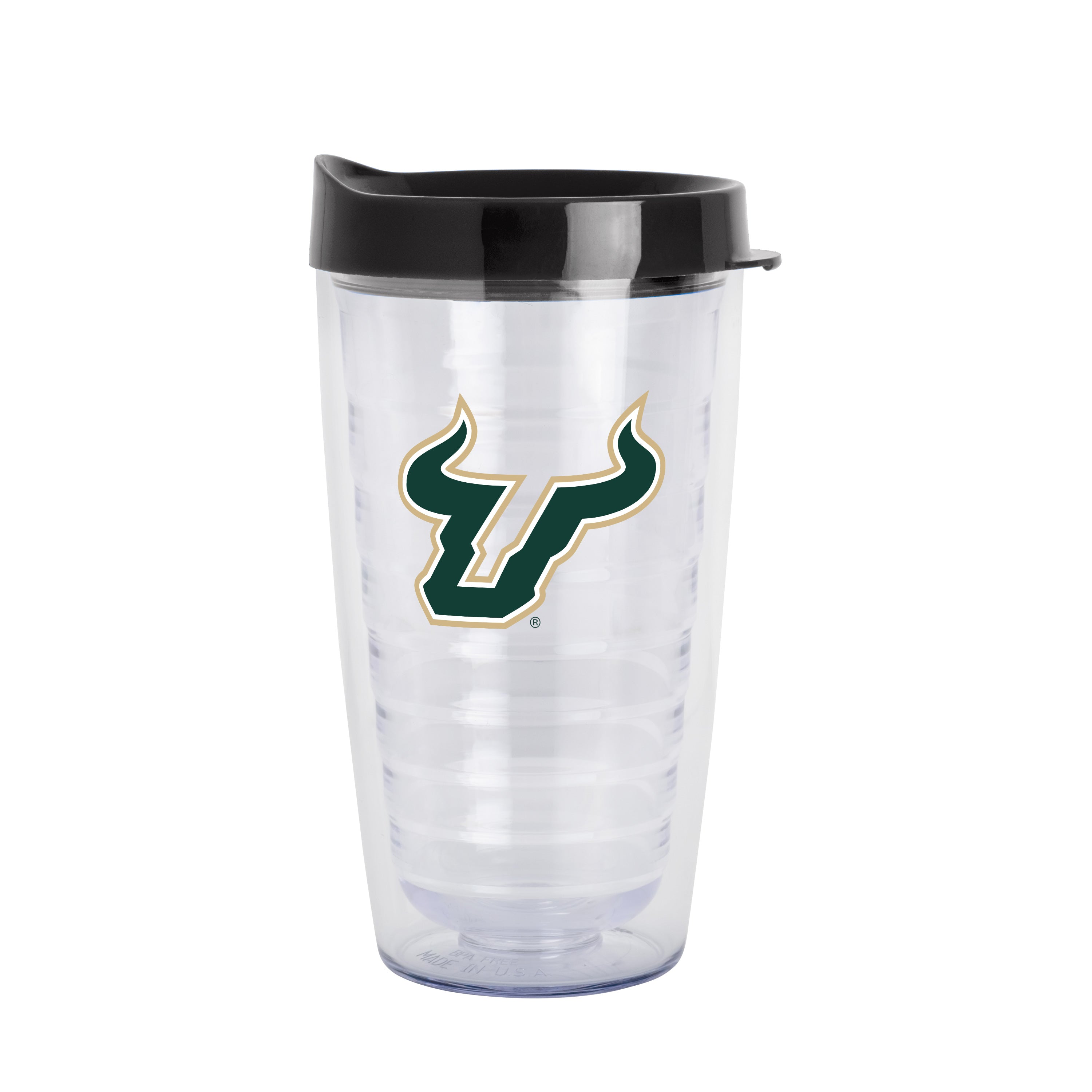 South Florida 16oz Flipside Dbl Wall Clear Tumbler | Logo Brands