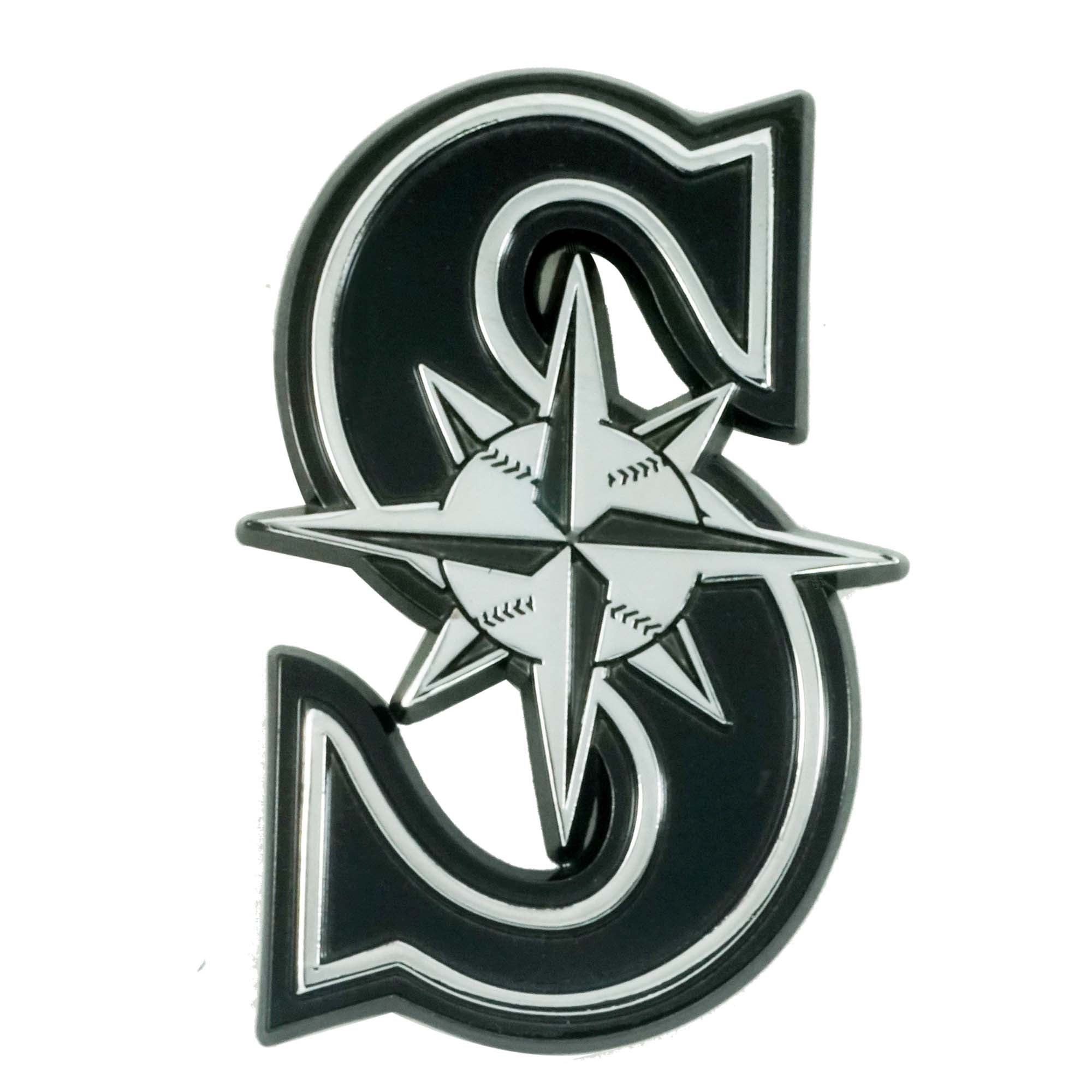 MLB Seattle Mariners Chrome Emblem Logo Brands