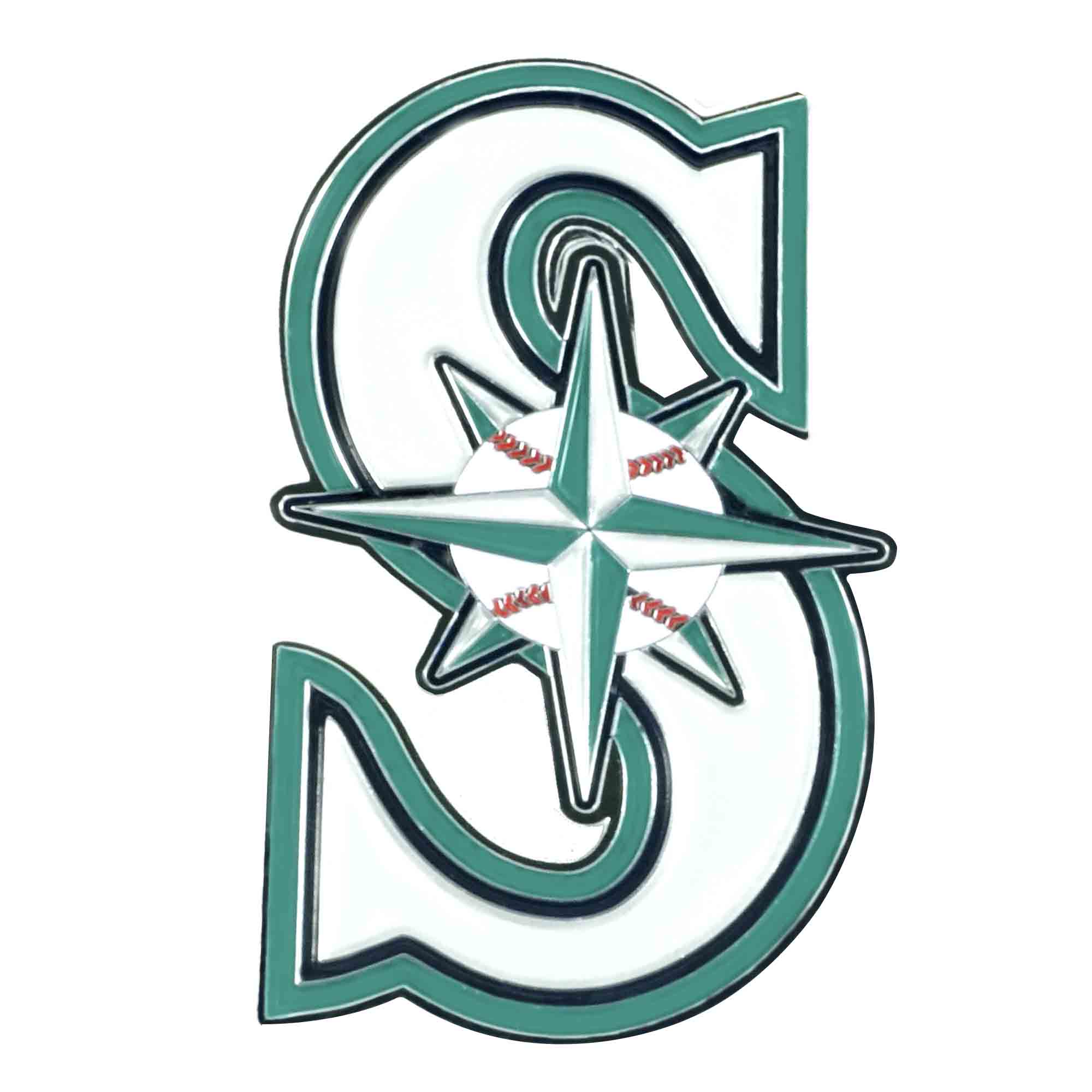 MLB Seattle Mariners Color Emblem Logo Brands
