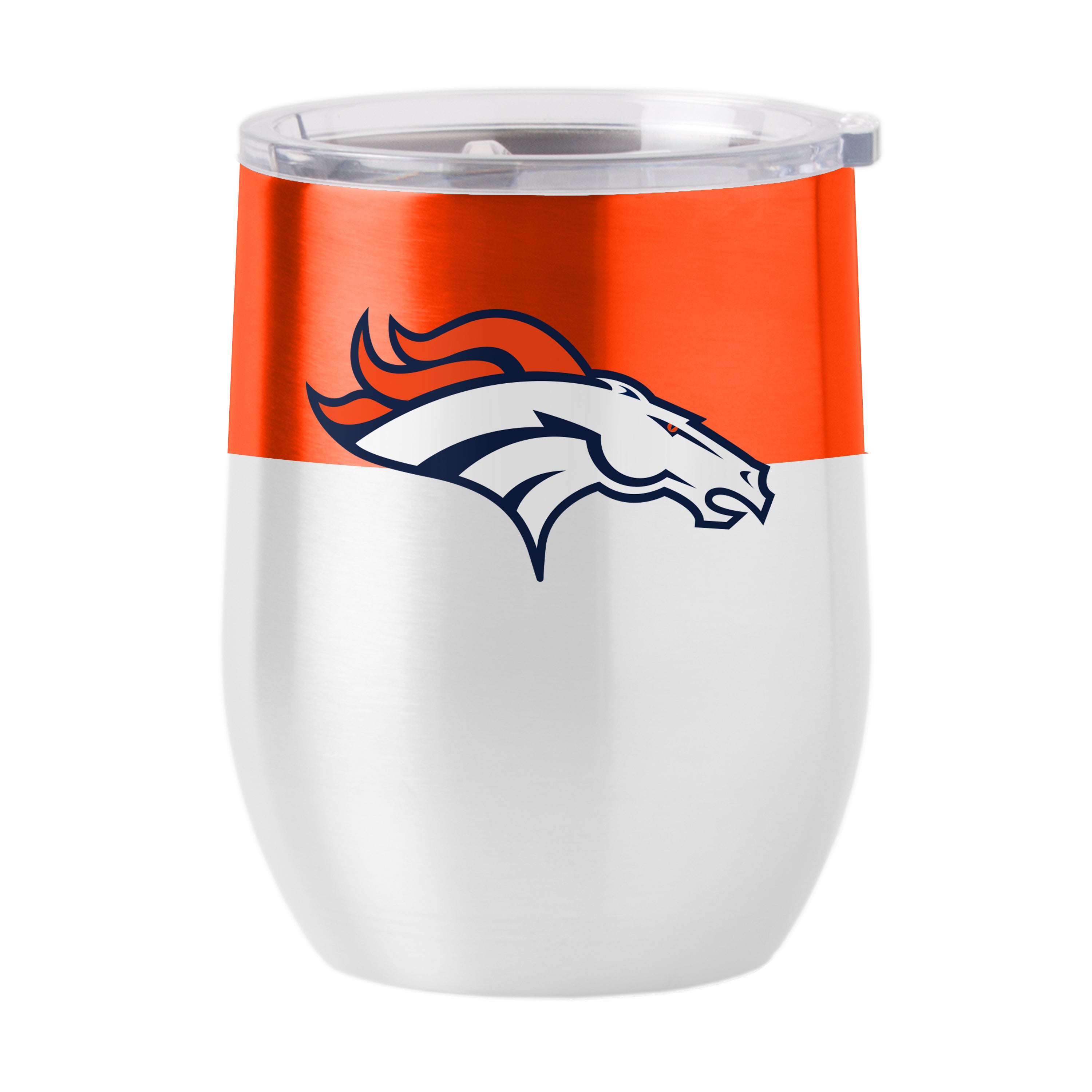 Denver Broncos Colorblock 16oz Stainless Curved Beverage | Logo Brands