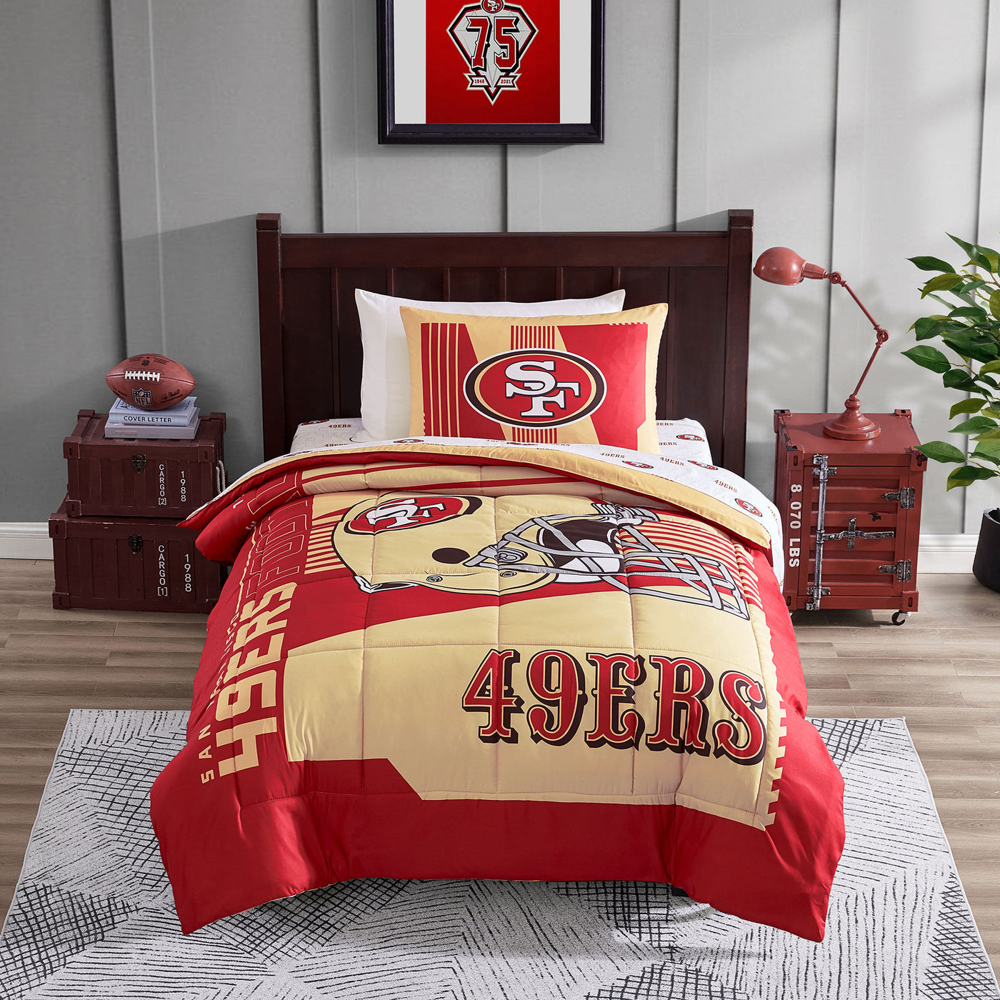 San Francisco 49ers Status Bed In A Bag Twin