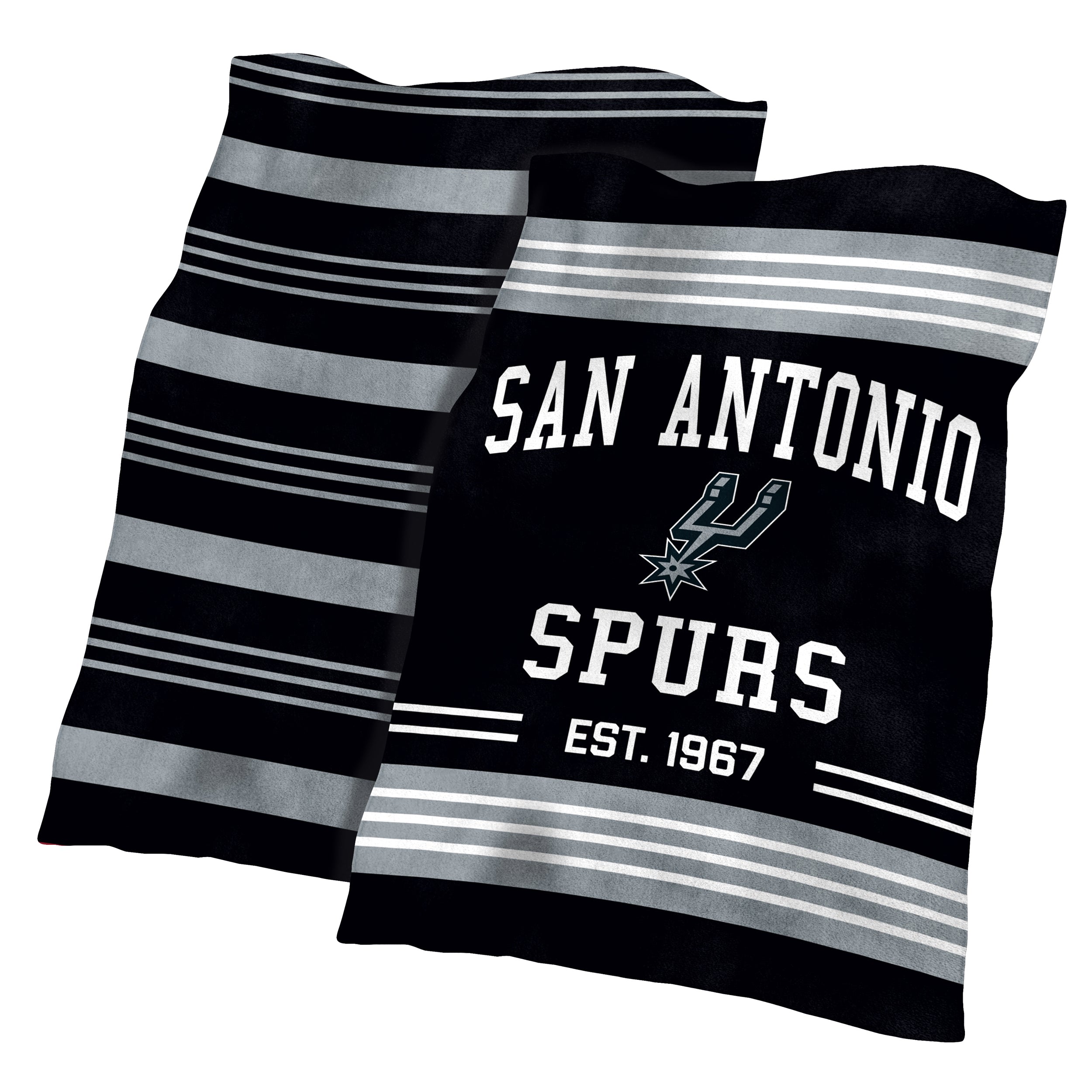 記念グッズ Spurs Retro Crest Knitted Blanket San Antonio Spurs Colorblock Plush Blanket