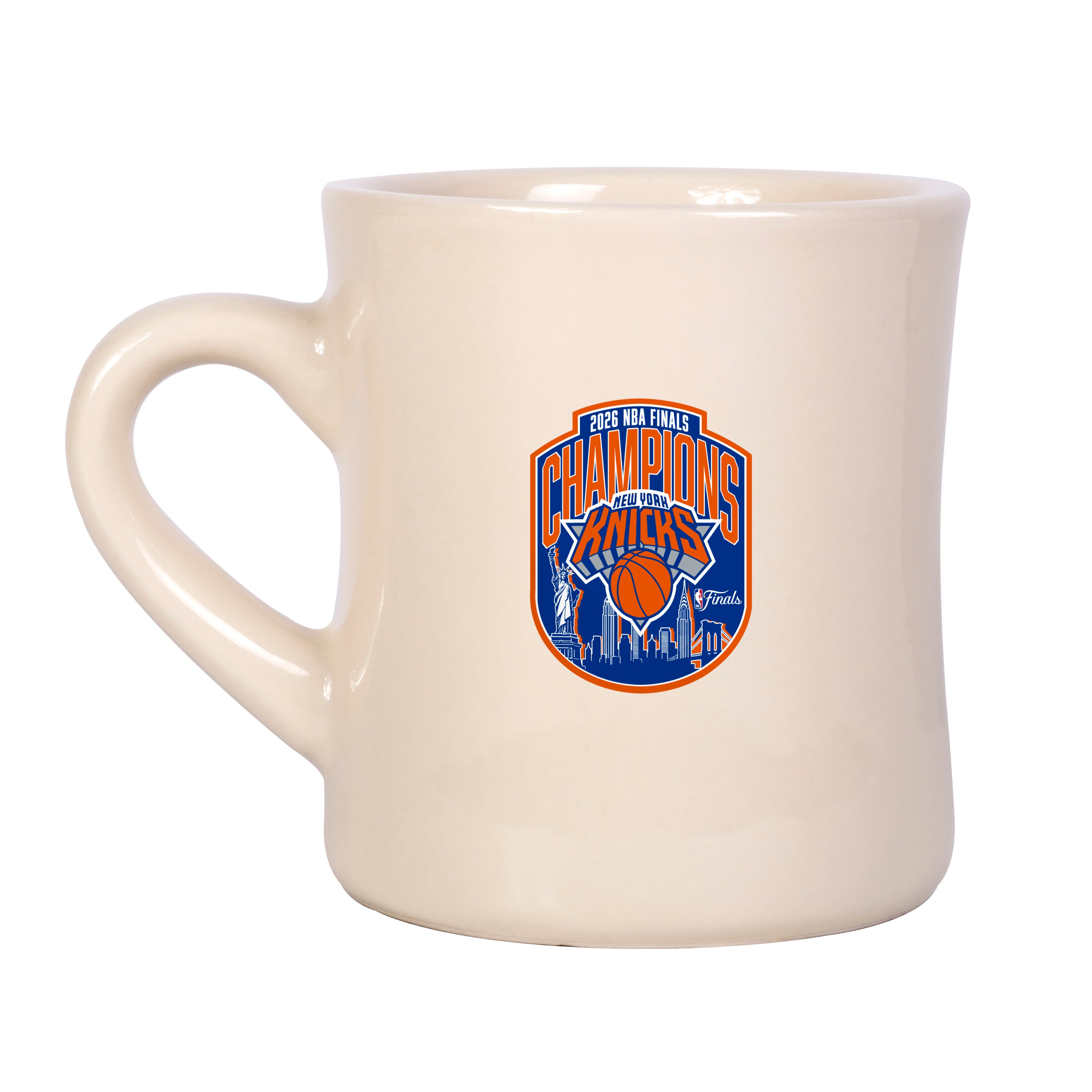 NY Knicks 2026 NBA Finals Champions 12oz Diner Mug | Logo Brands