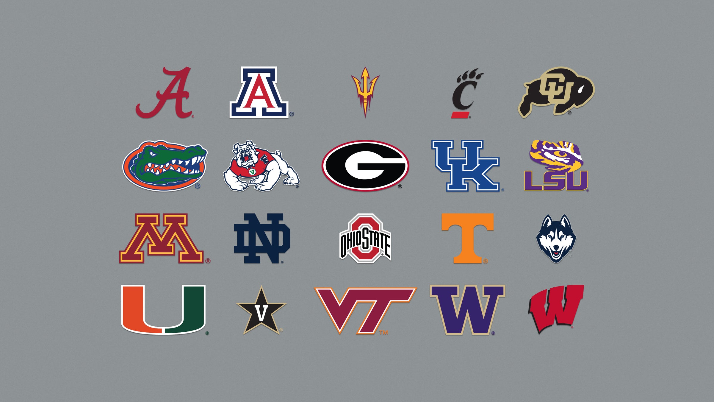 College Football Teams Banner