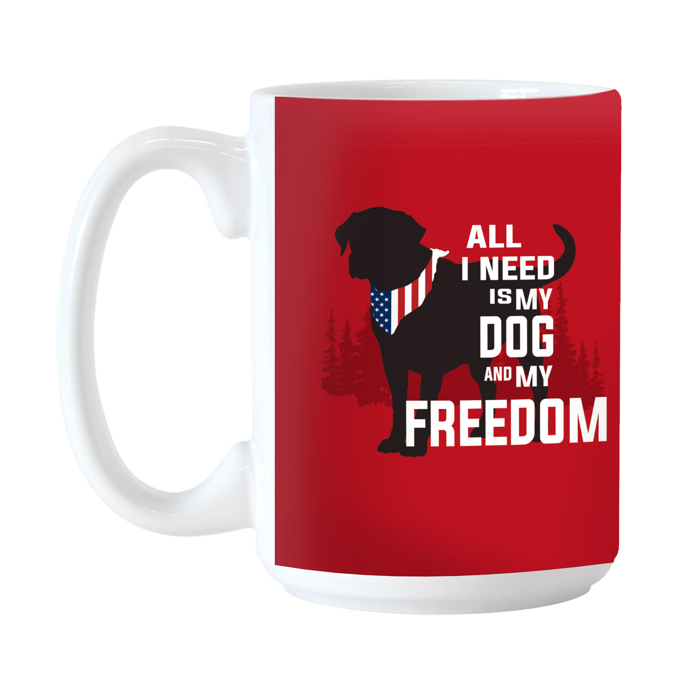 Freedom Dog 15oz Sublimated Mug