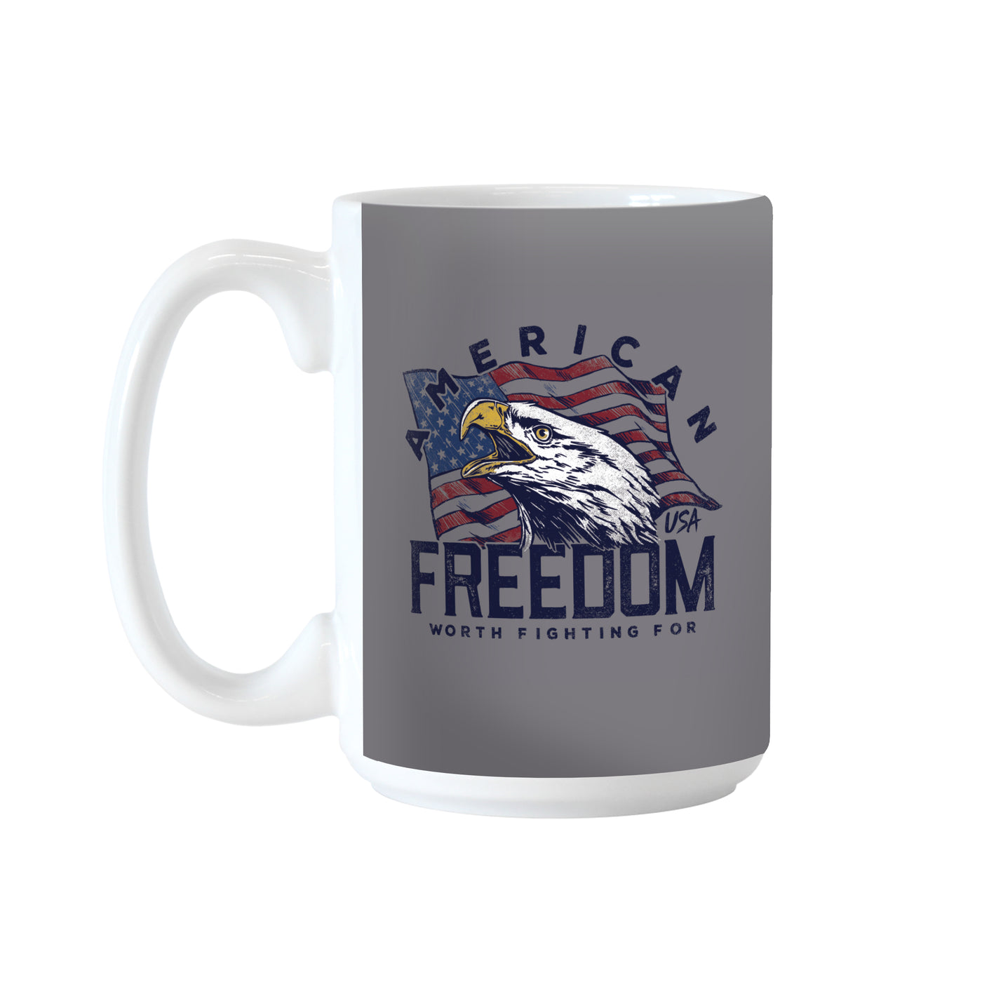 Eagle Worth Fighting For 15oz Sublimated Mug
