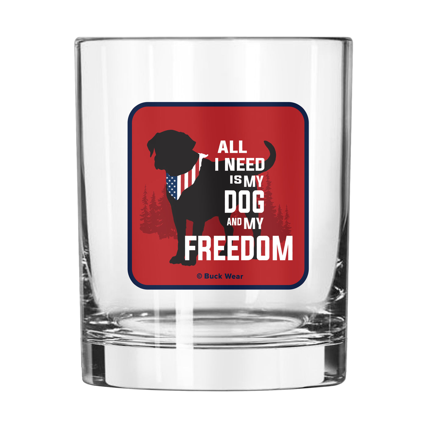 Freedom Dog 14oz Rocks Glass