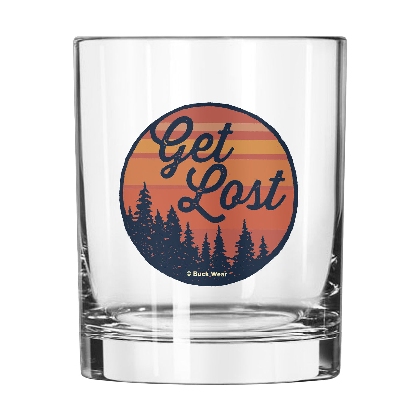 Get Lost 14oz Rocks Glass