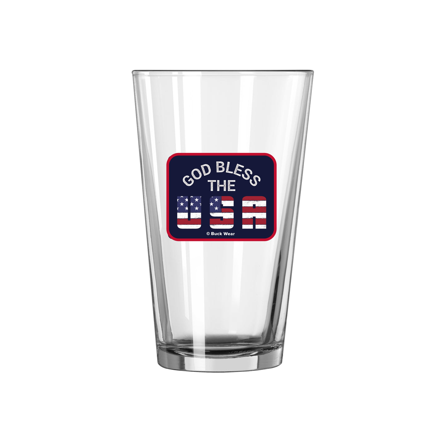 Bless The U.S. 16oz Pint Glass - Logo Brands