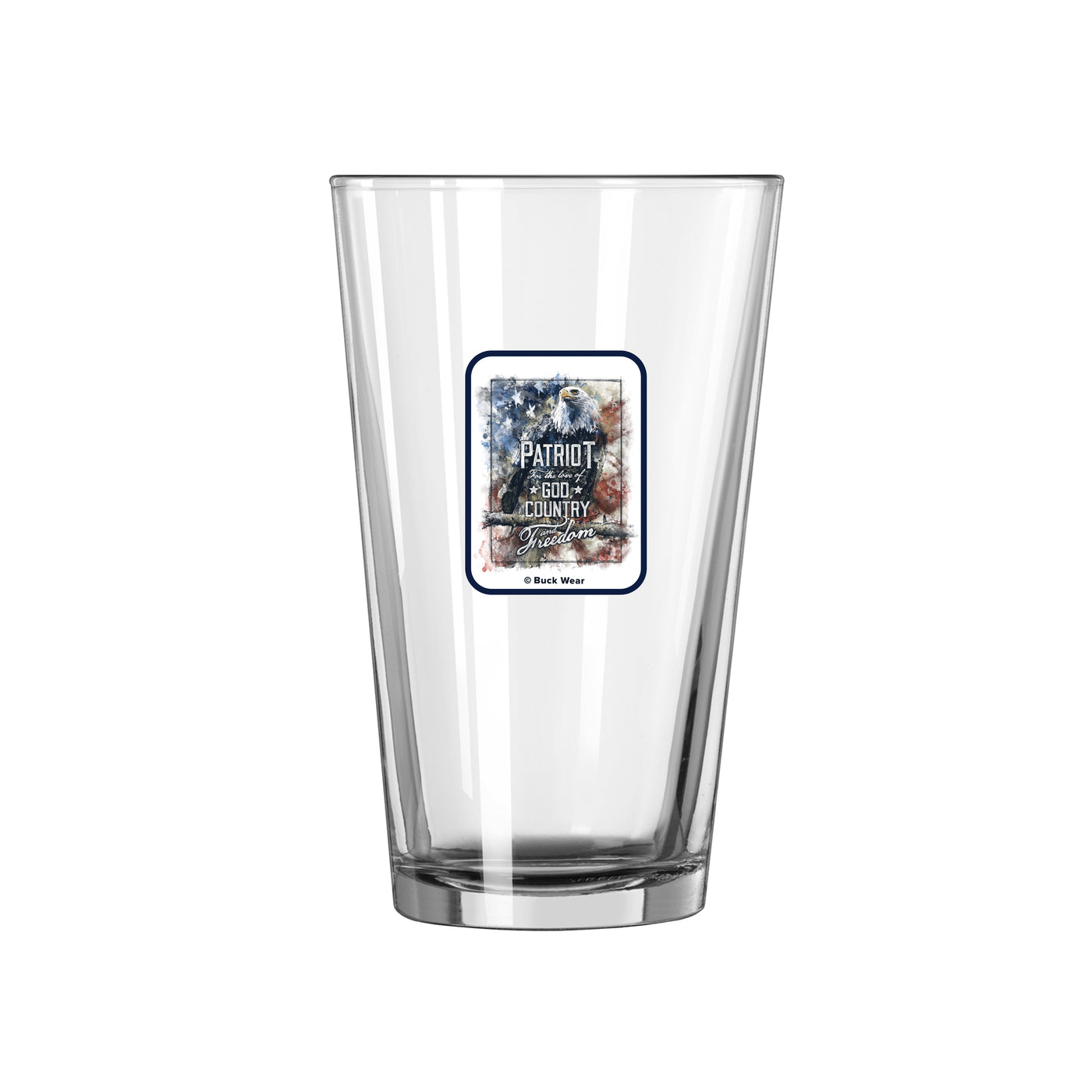 Patriot Eagle 16oz Pint Glass - Logo Brands