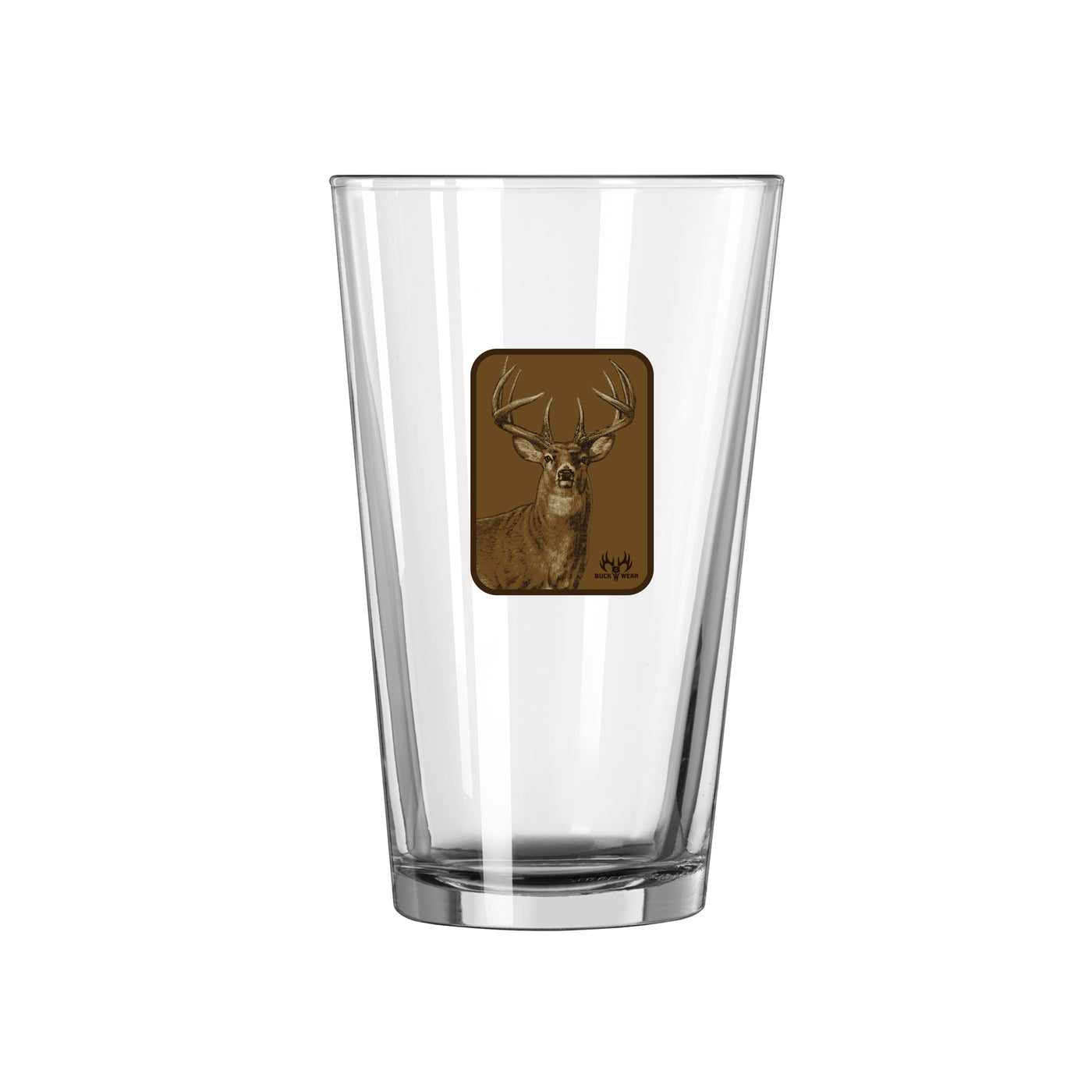 Deer Portrait 16oz Pint Glass - Logo Brands
