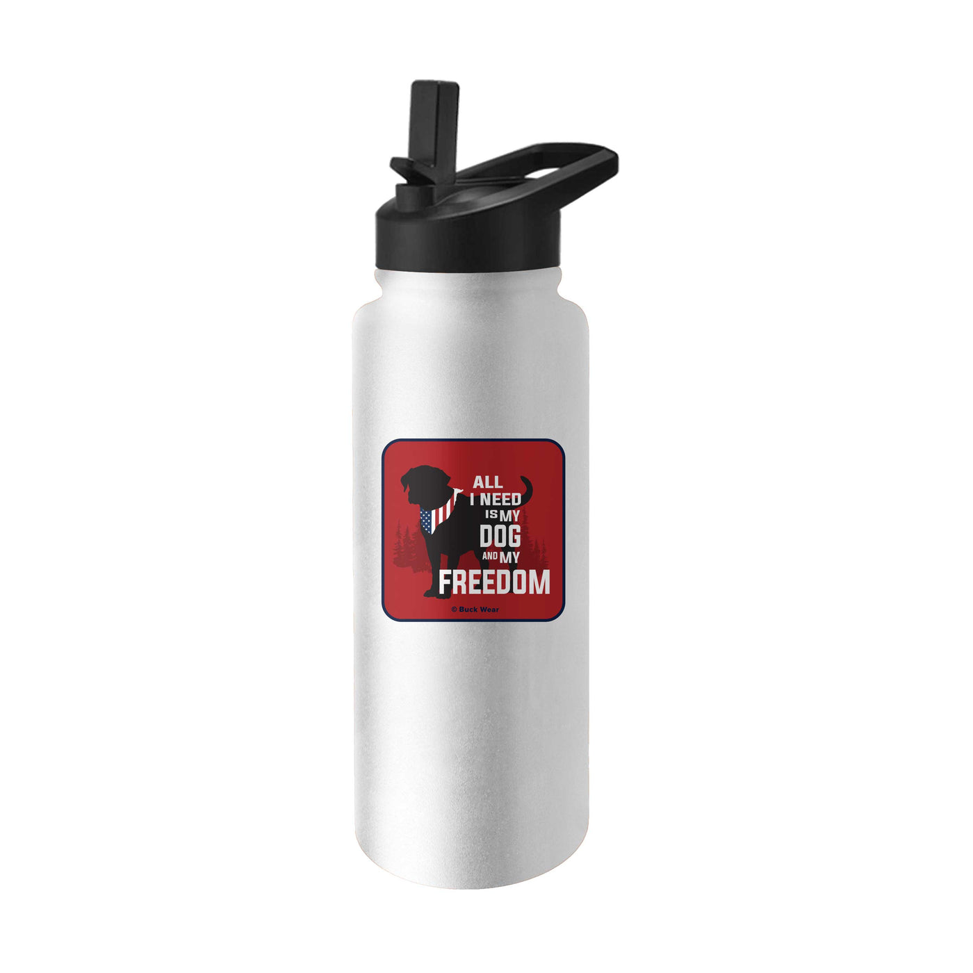 Freedom Dog 34oz Quencher Bottle