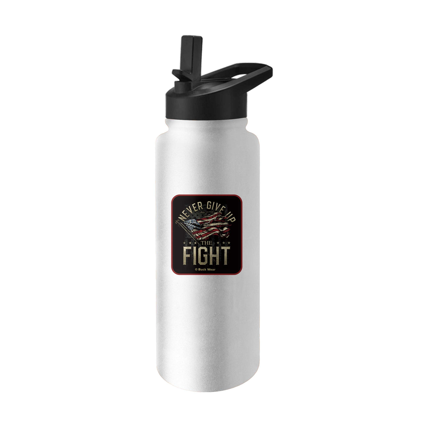 Never Give Up 34oz Quencher Bottle