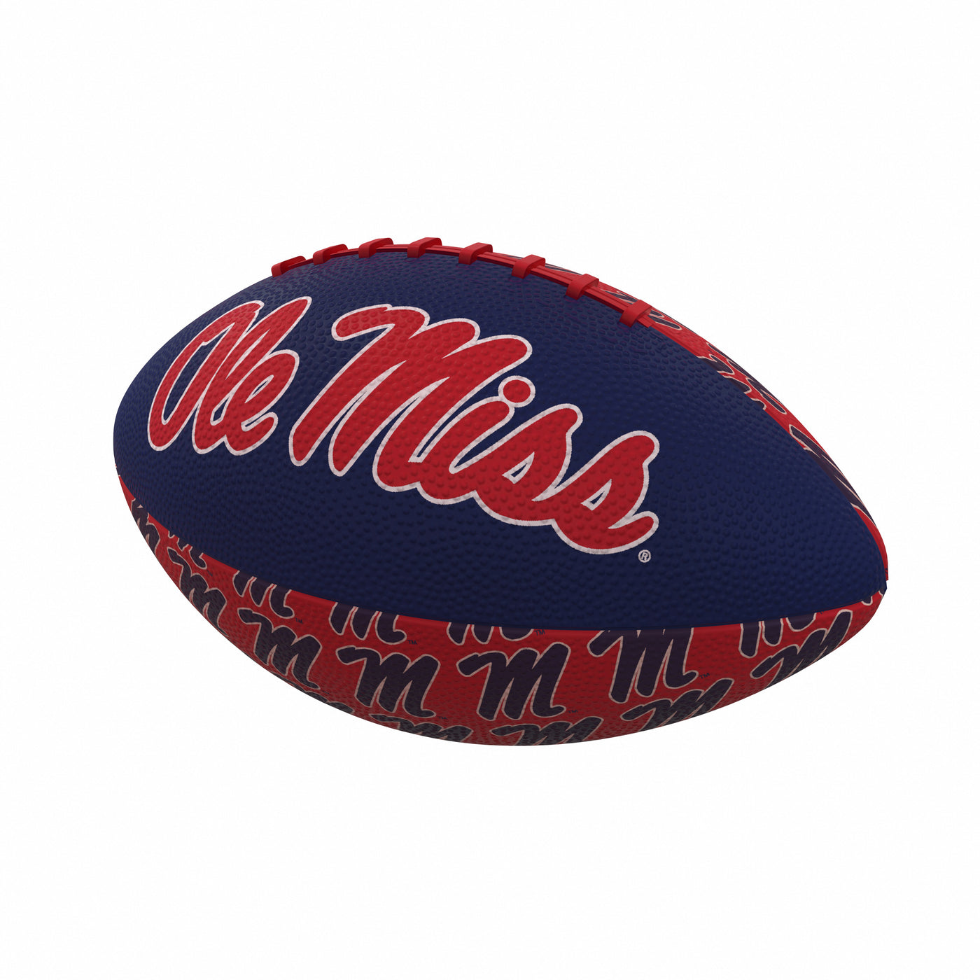 Ole Miss Repeating Mini-Size Rubber Football