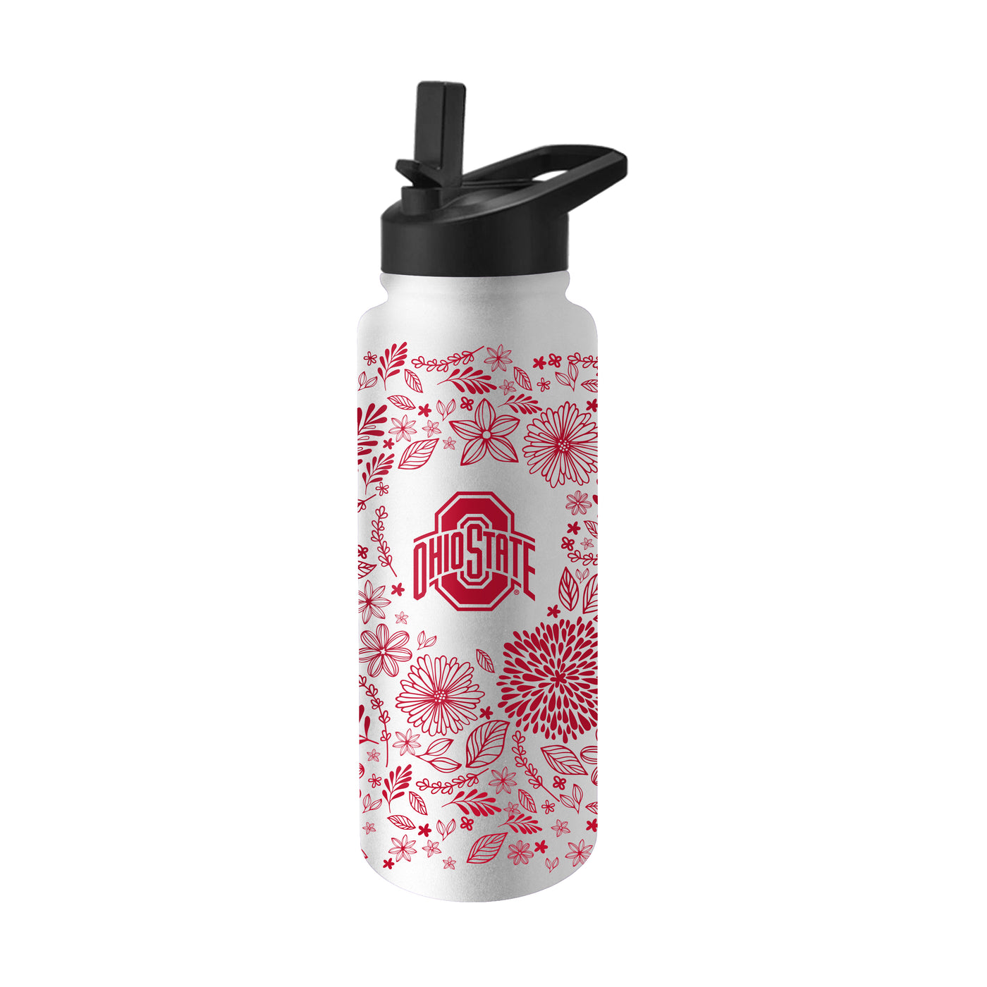 Ohio State Quencher Botanical Flip Top Water Bottle