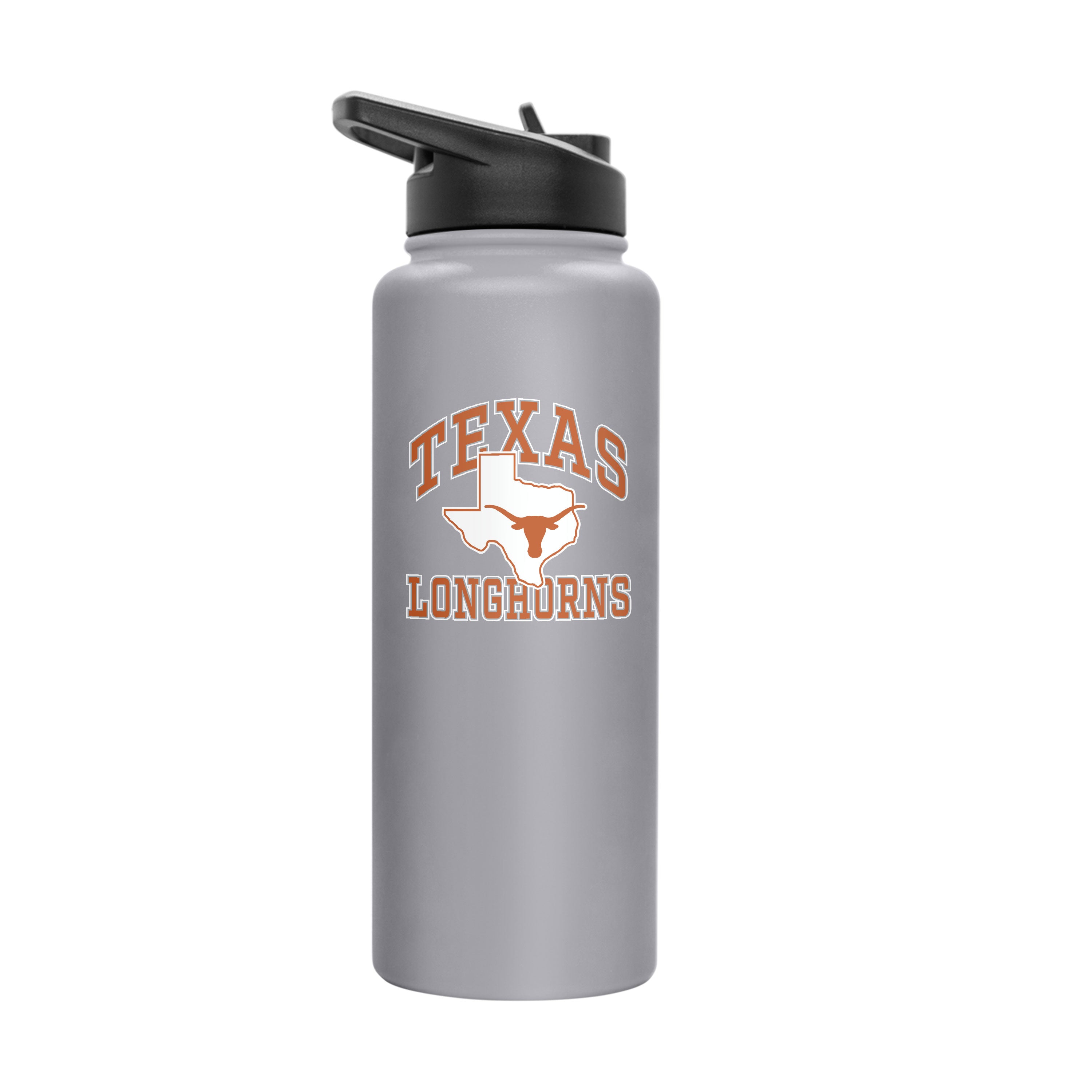 Texas Longhorns Quencher Logo Flip Top Water Bottle