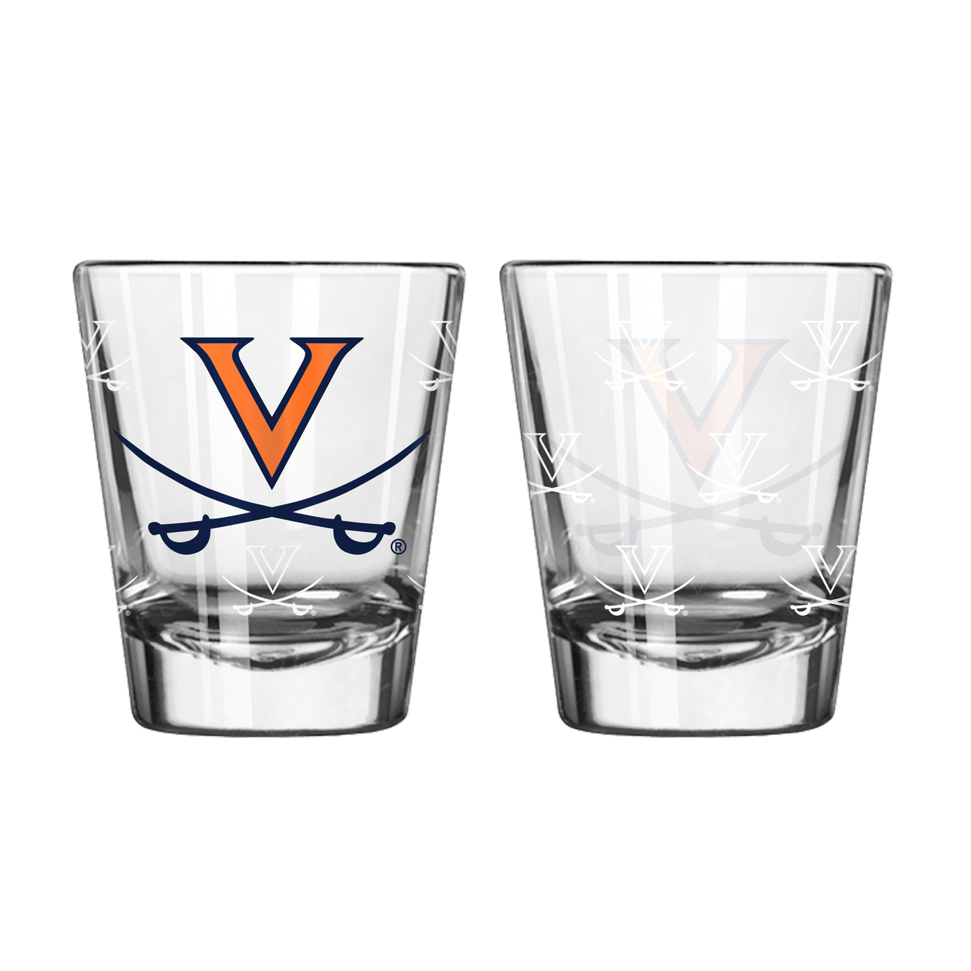 Virginia 2oz Satin Etch Shot Glass - Logo Brands