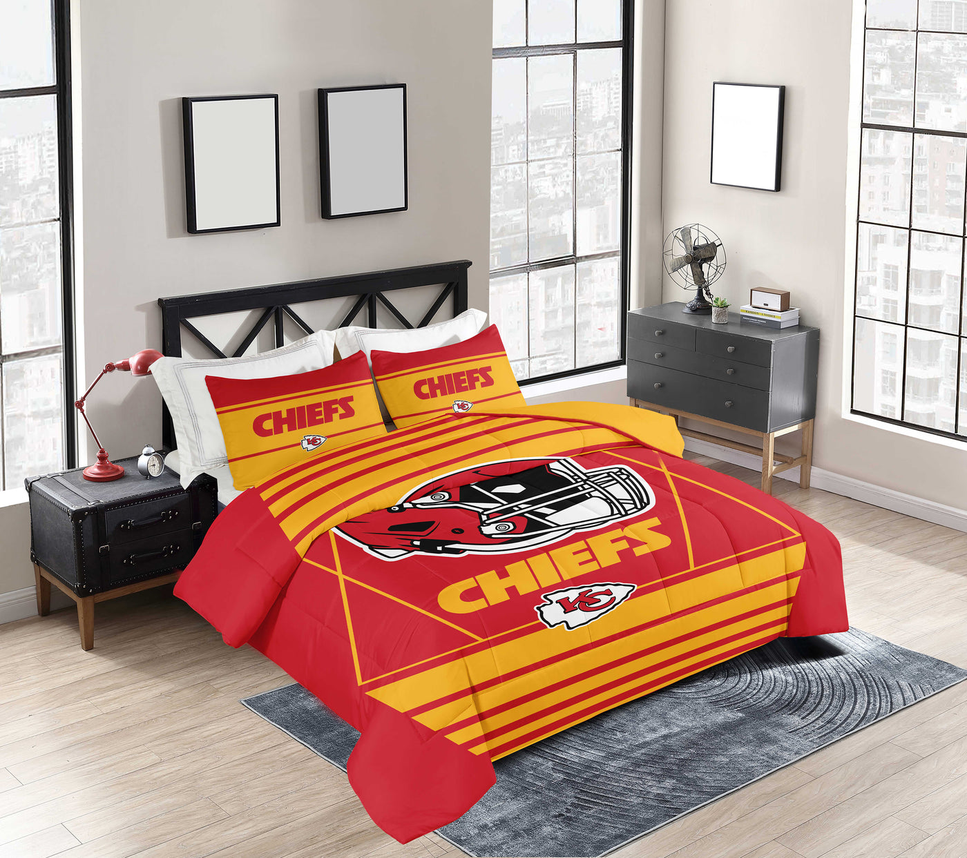 Kansas City Chiefs Crosser Comforter Set Full/Queen