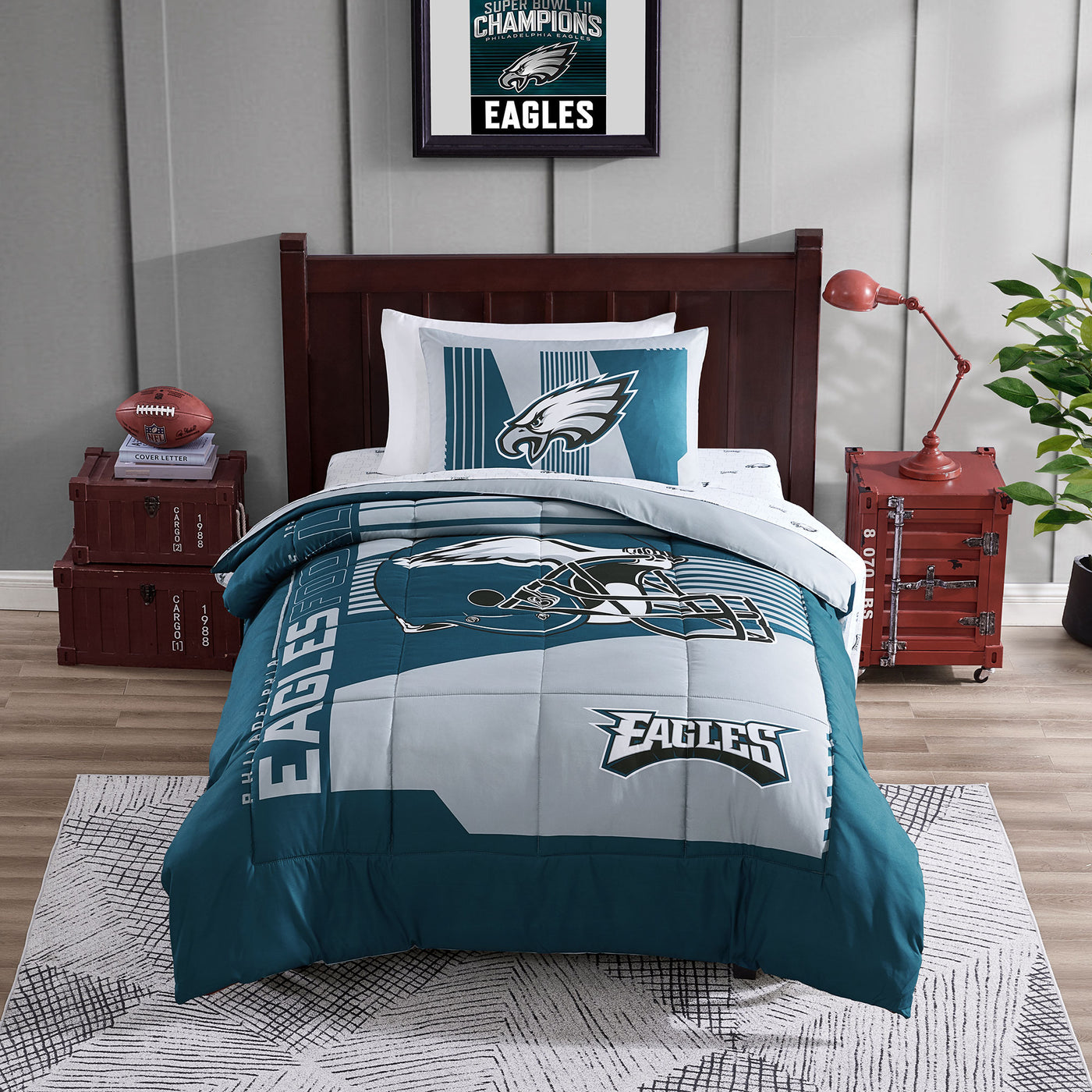 Philadelphia Eagles Status Bed In A Bag Twin