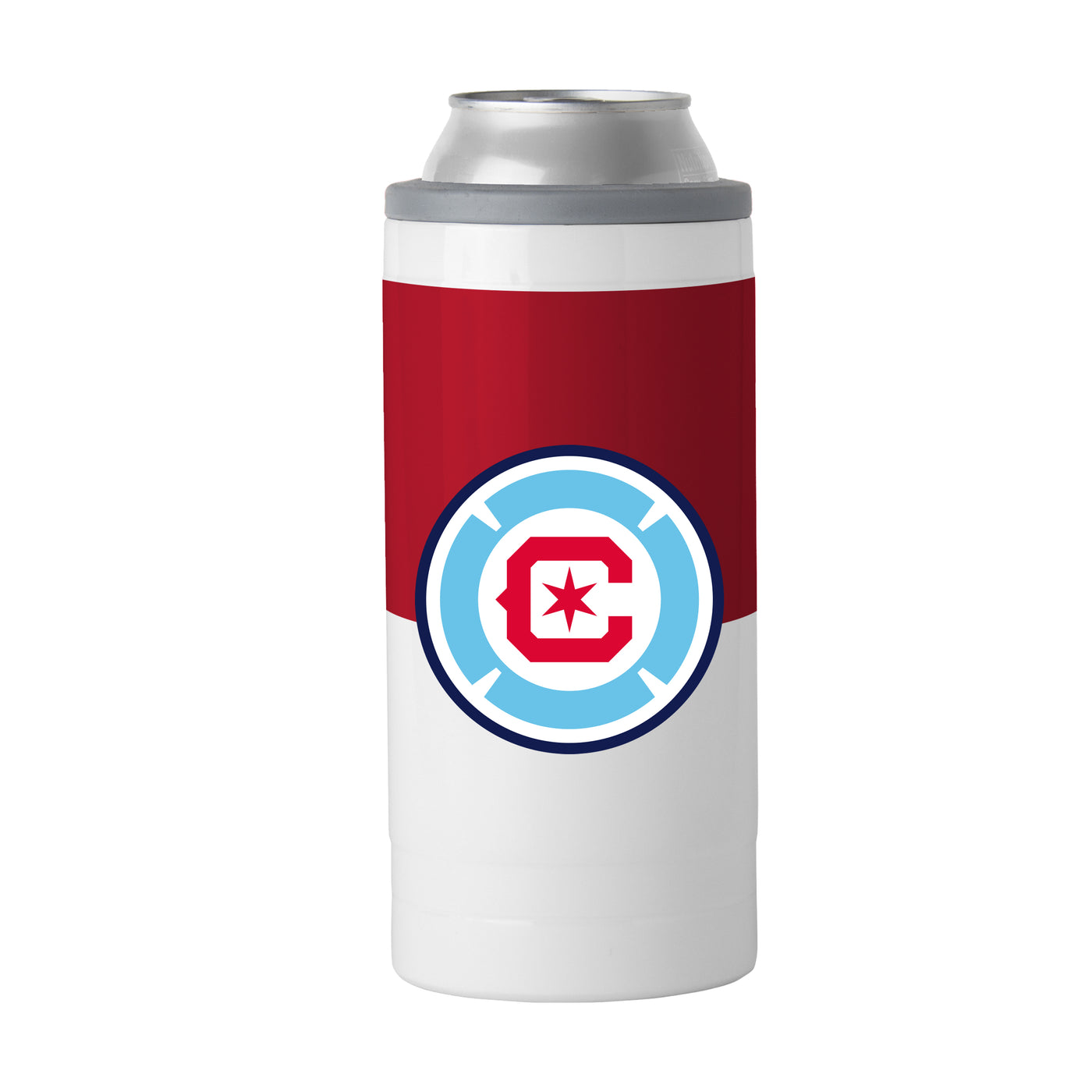Chicago Fire 12oz Colorblock Slim Can Coolie