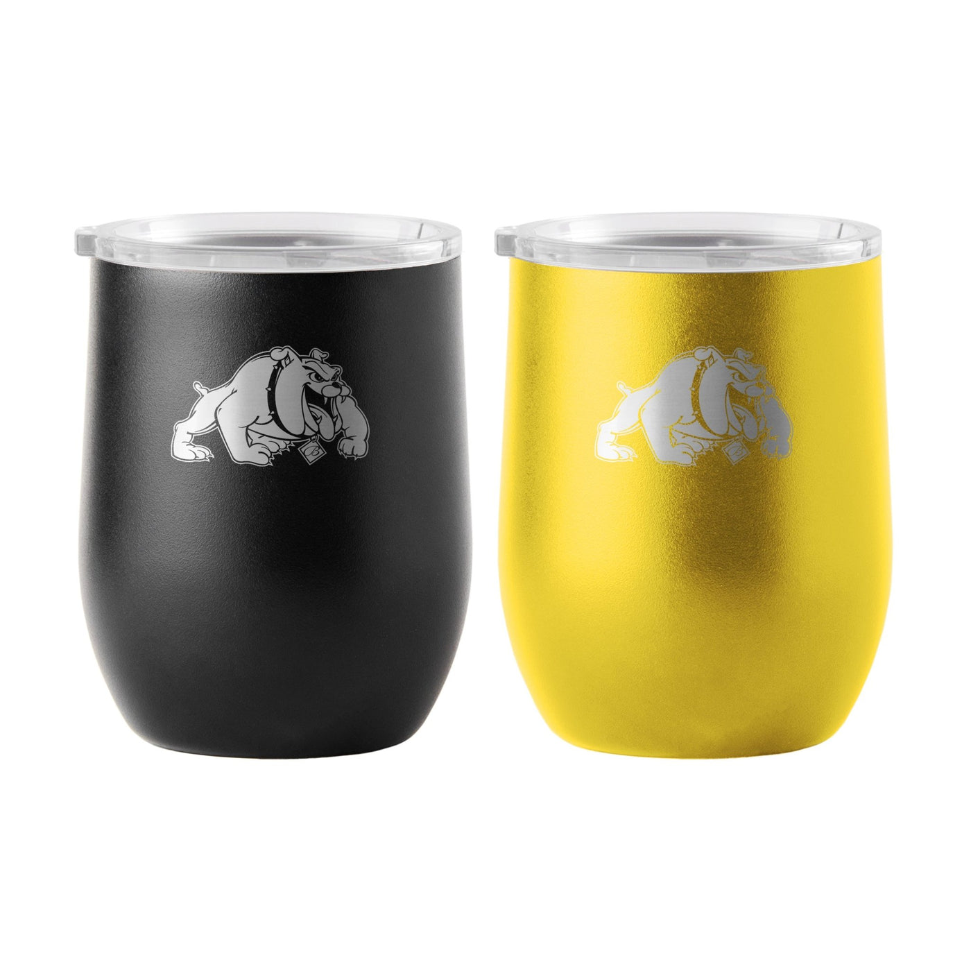 Bowie State 16oz Yours and Mine Etch Powdercoat Curved Beverage Set - Logo Brands