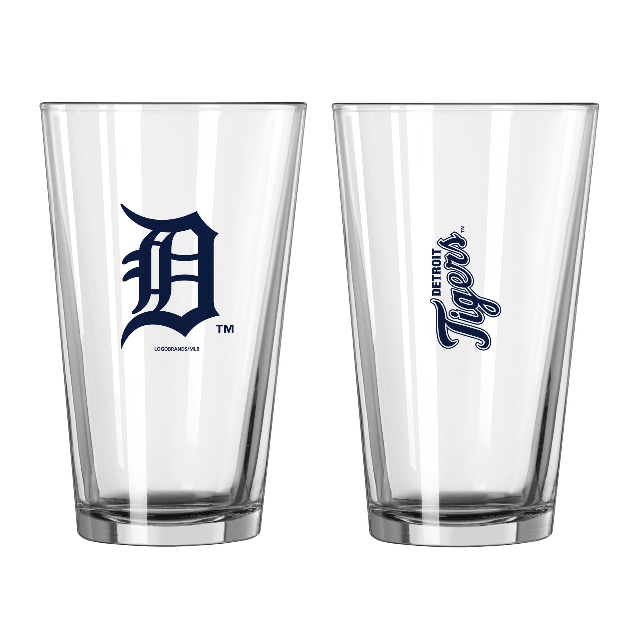 Detroit Tigers Team Hall of Famer 16 Ounce Pint Glass