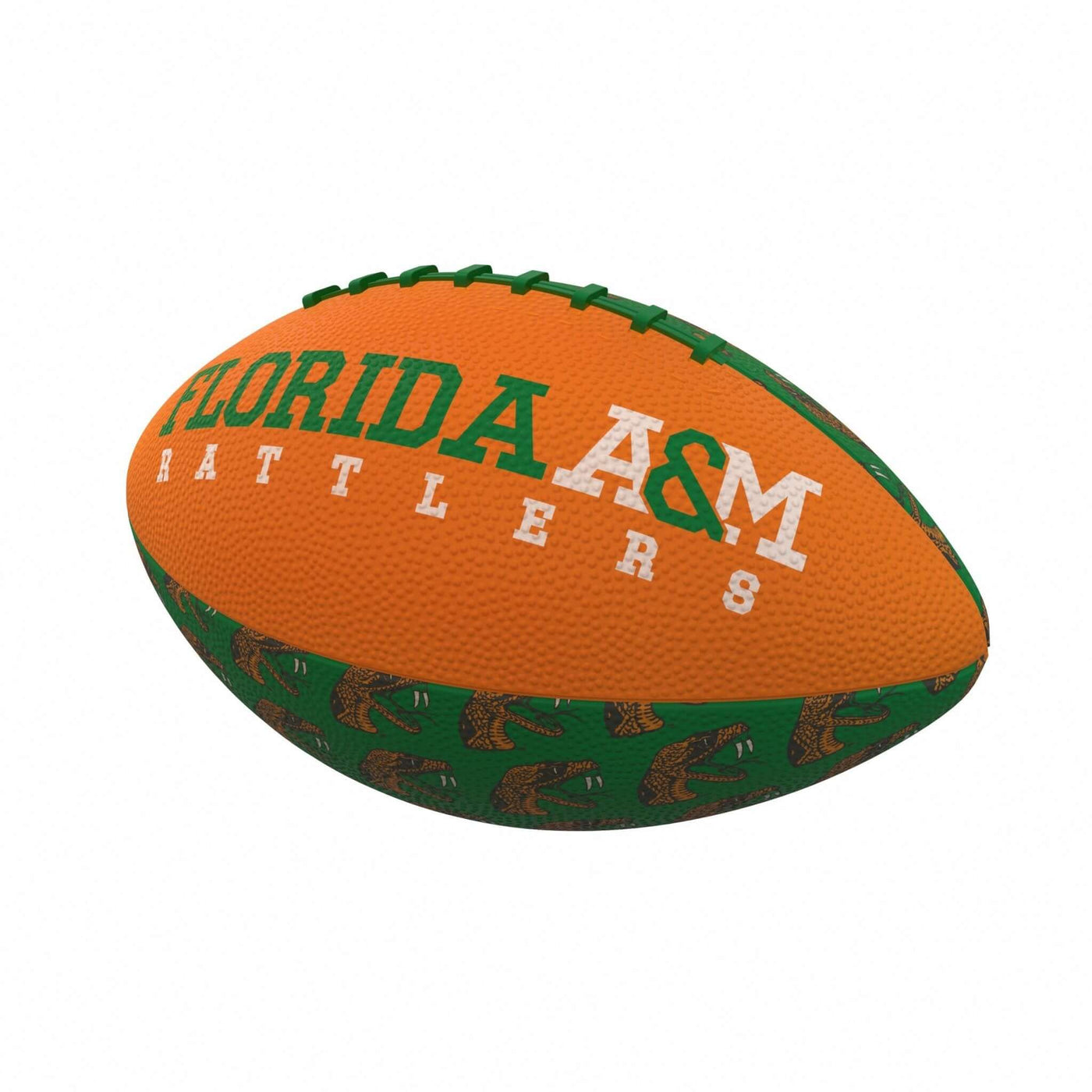 Florida A&M Repeating Mini-Size Rubber Football - Logo Brands