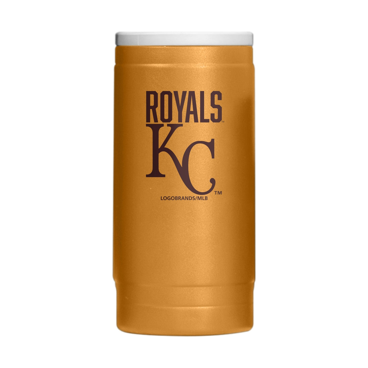 Kansas City Royals Huddle Powder Coat Slim Can Coolie - Logo Brands