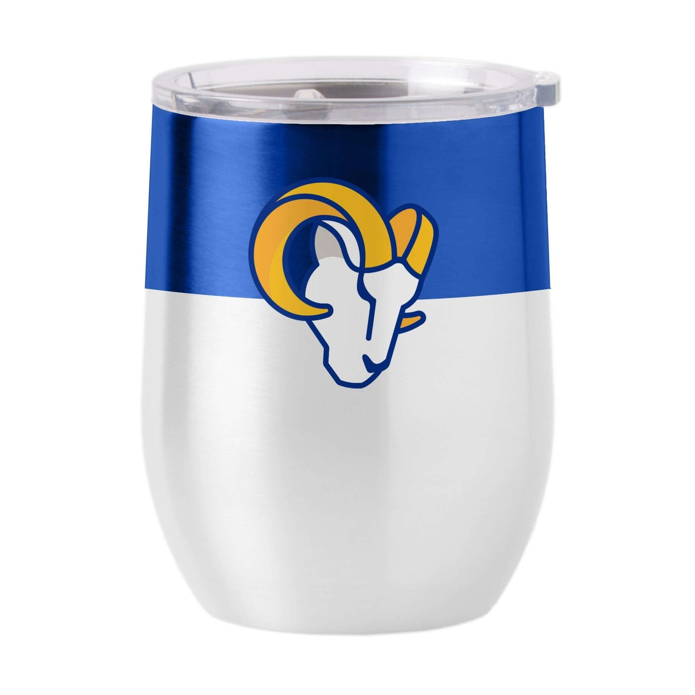 LA Rams 16oz Colorblock Stainless Curved Beverage - Logo Brands