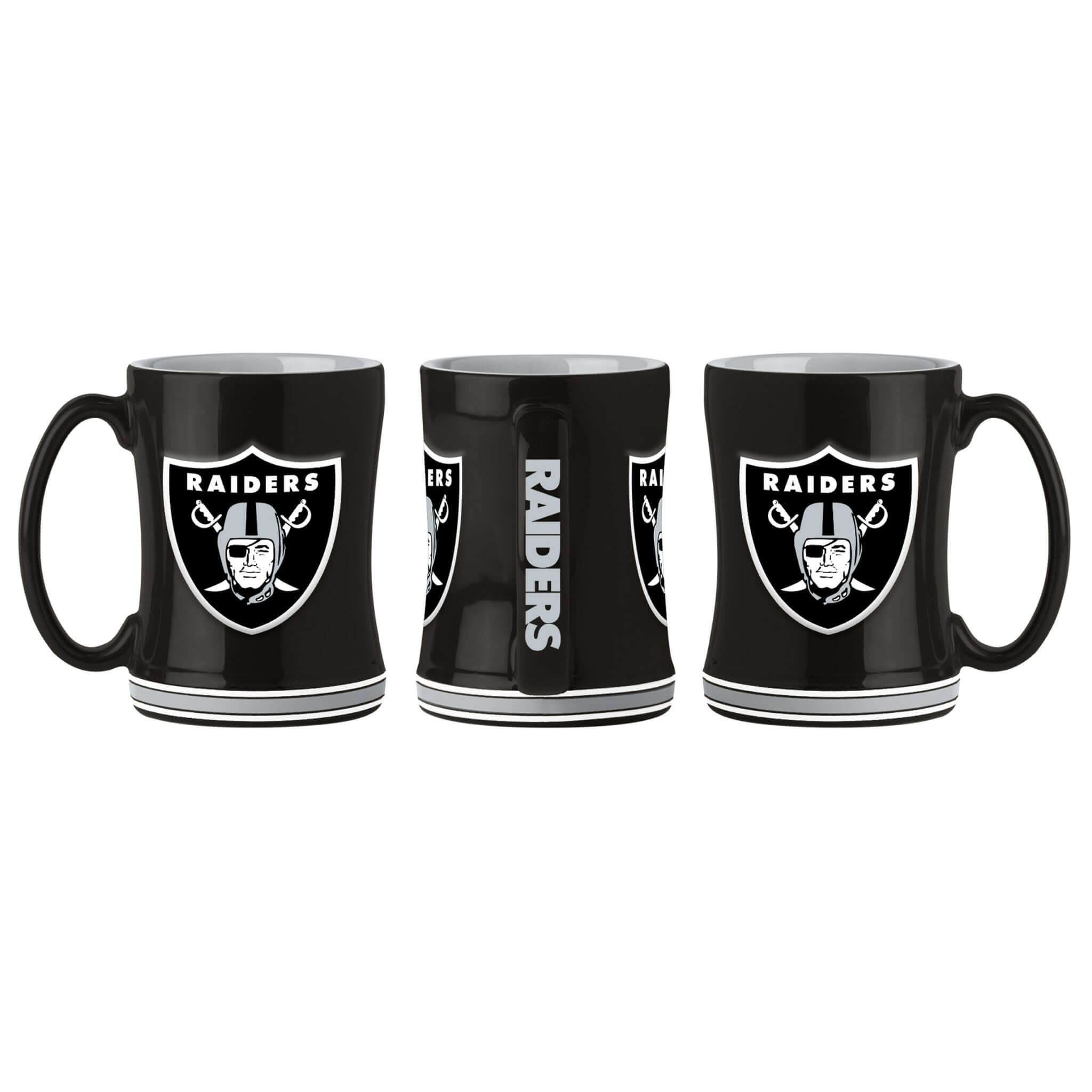 Logo Brands Las Vegas Raiders 14 oz. Relief Mug