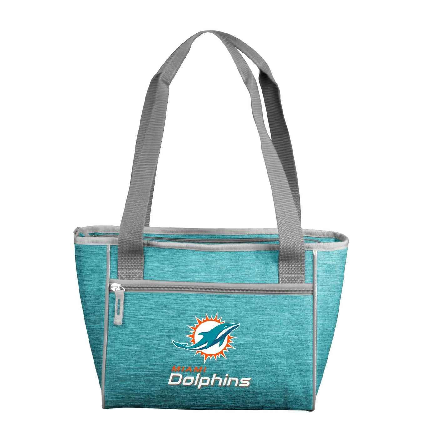 Miami Dolphins Crosshatch 16 Can Cooler Tote - Logo Brands
