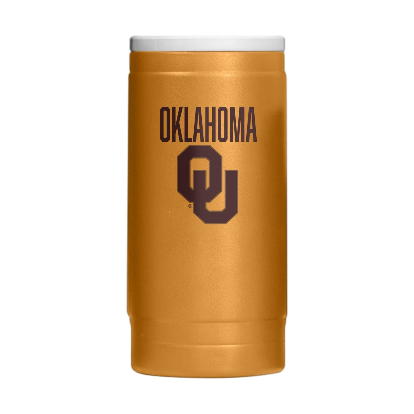 Oklahoma Huddle Powder Coat Slim Can Coolie - Logo Brands