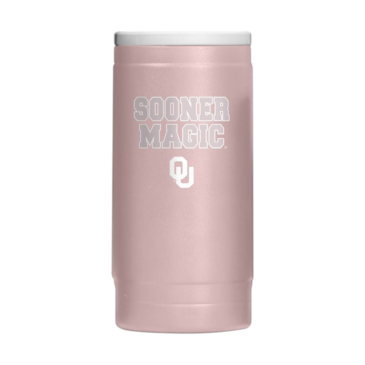 Oklahoma Stencil Powder Coat Slim Can Coolie - Logo Brands