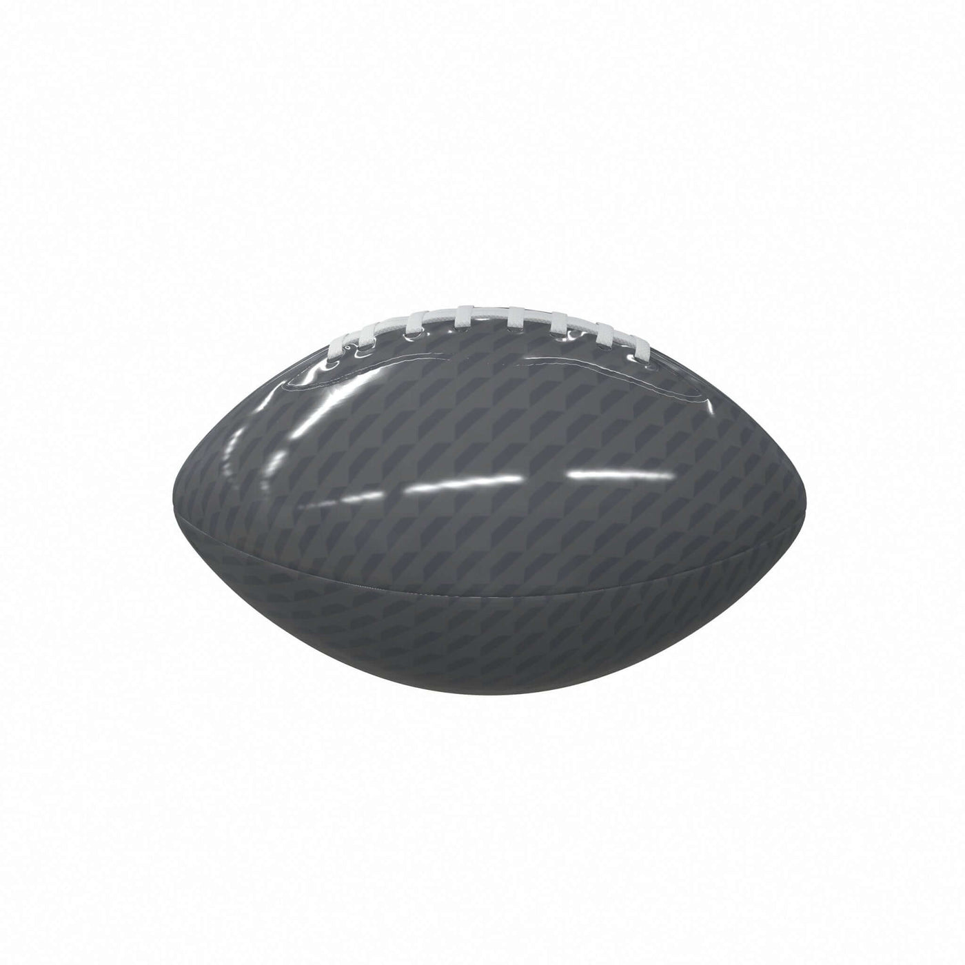 Plain Charcoal Carbon Fiber Mini-Size Glossy Football - Logo Brands