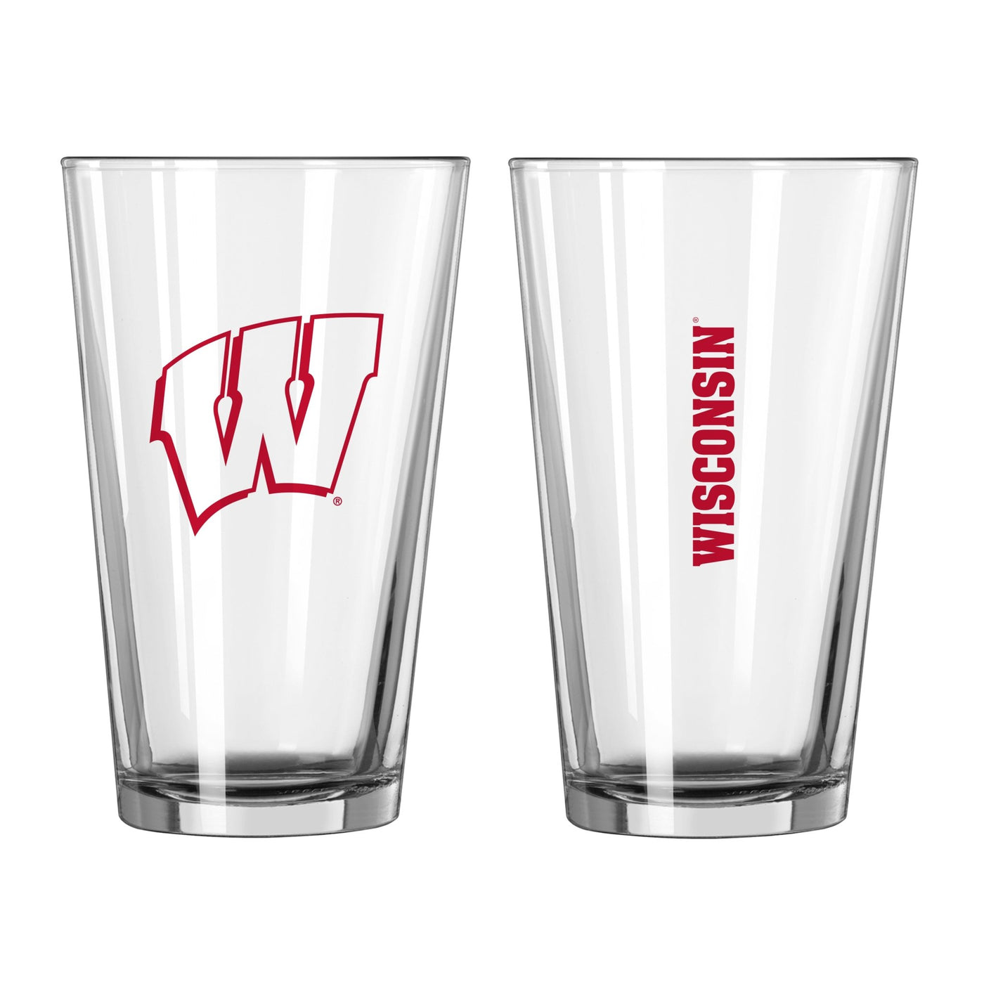 Wisconsin 16oz Gameday Pint Glass - Logo Brands