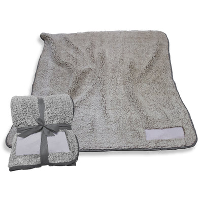Plain Charcoal Trim Frosty Fleece - Logo Brands
