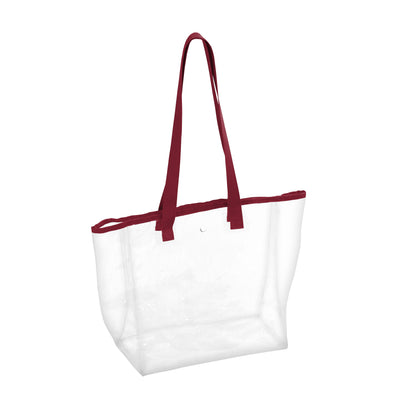 Plain Garnet Stadium Clear Tote - Logo Brands