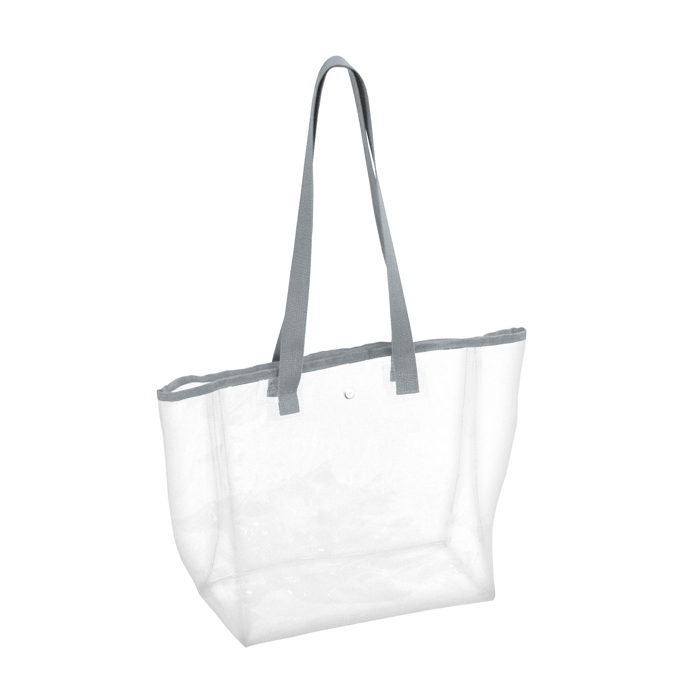 Plain Gray Stadium Clear Tote - Logo Brands