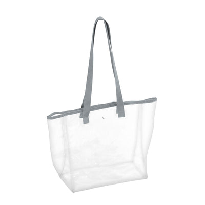 Plain Gray Stadium Clear Tote - Logo Brands