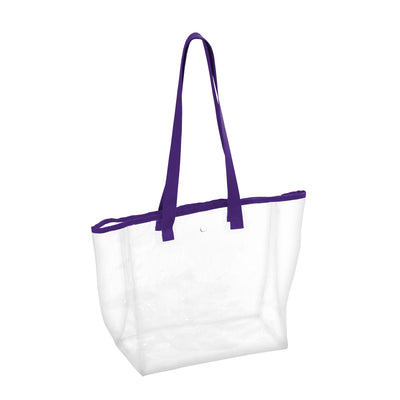 Plain Purple Stadium Clear Tote - Logo Brands