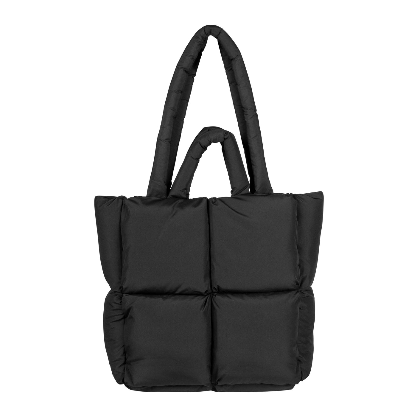 Plain Black Puff Tote - Logo Brands