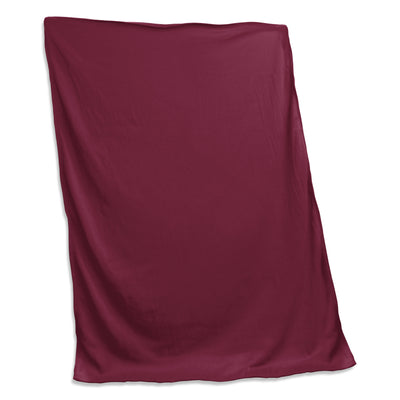 Plain Maroon Sweatshirt Blanket - Logo Brands