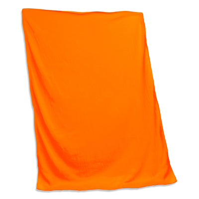 Plain Tangerine Sweatshirt Blanket - Logo Brands