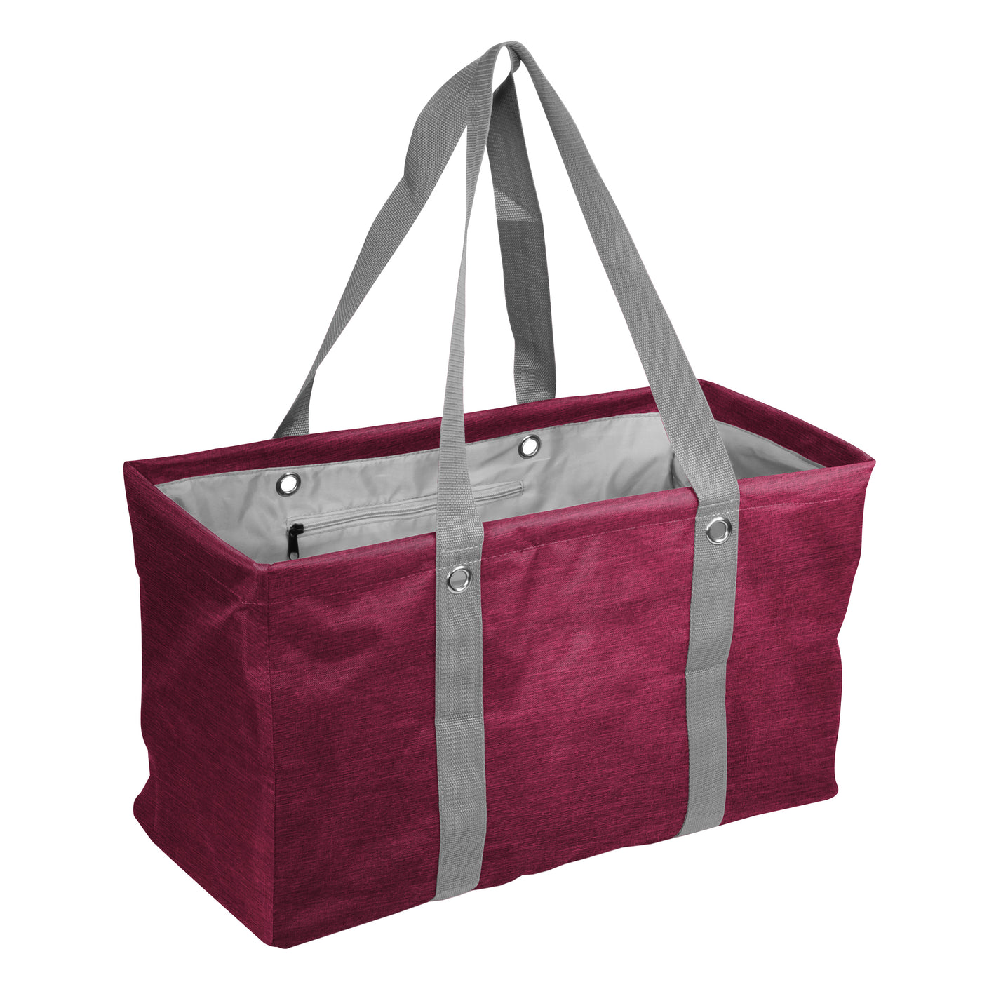 Plain Maroon Crosshatch Picnic Caddy