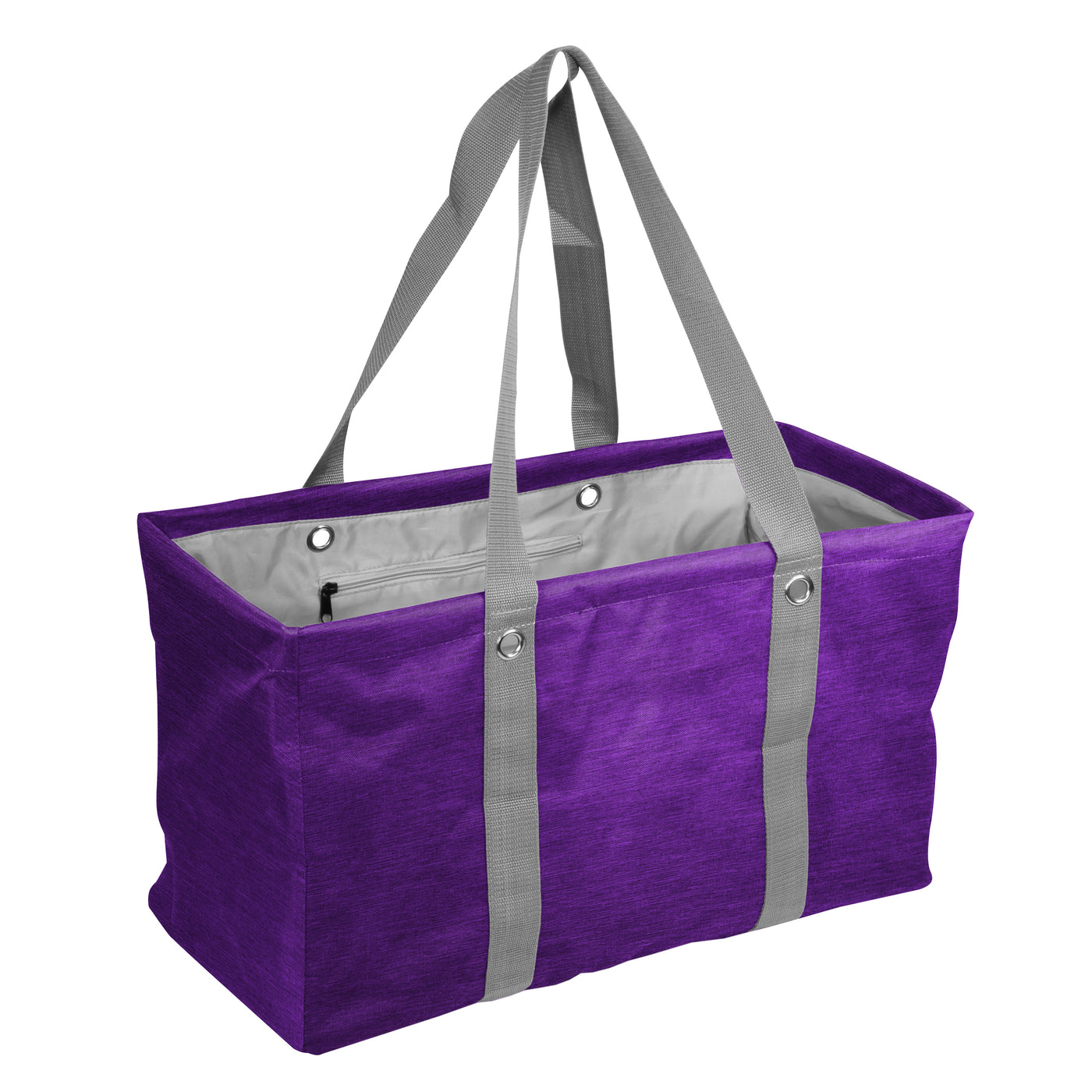 Plain Purple Crosshatch Picnic Caddy